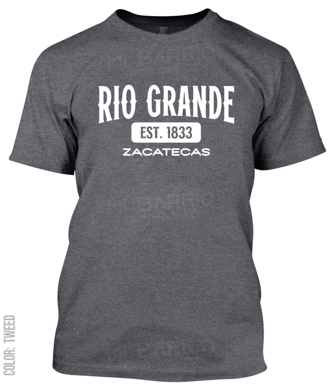 Rio Grande, Zacatecas Athletic T-Shirt