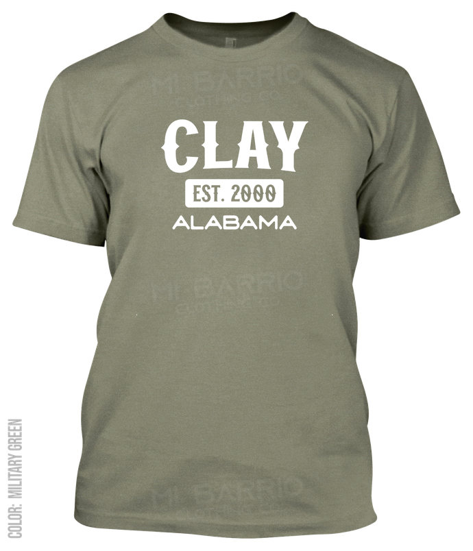 Clay, Alabama Athletic T-Shirt