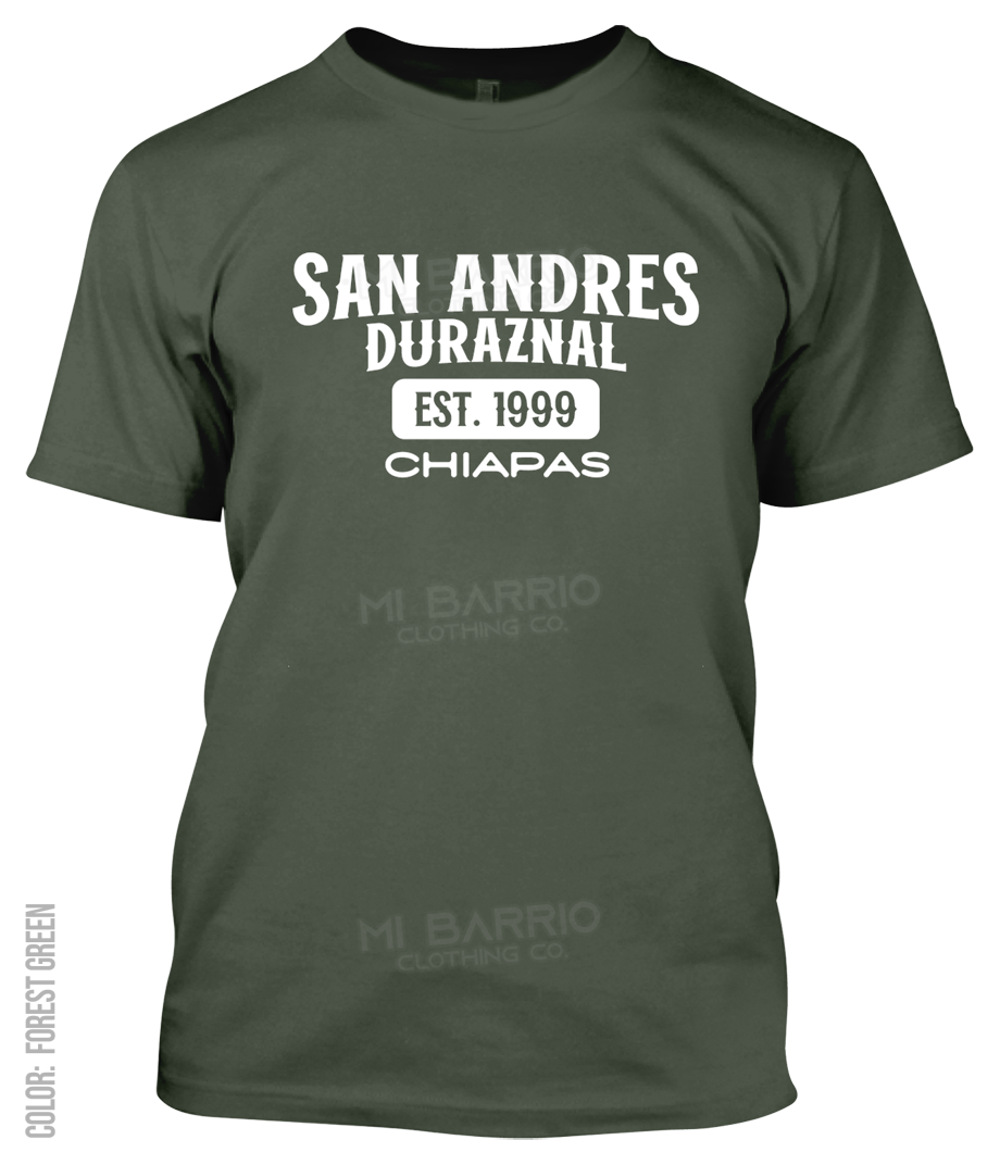San Andres Duraznal, Chiapas Athletic T-Shirt