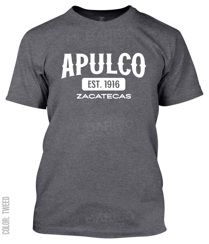 Apulco, Zacatecas Athletic T-Shirt