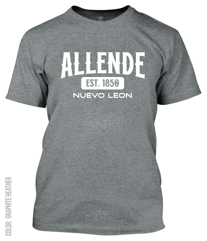 Allende, Nuevo Leon Athletic T-Shirt
