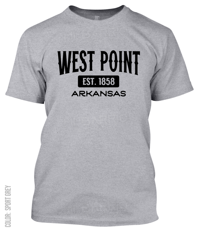 West Point, Arkansas Athletic T-Shirt