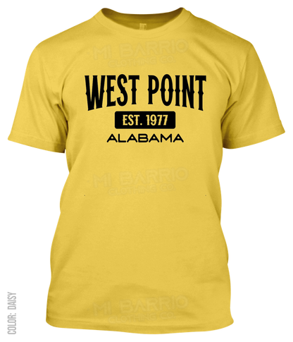 West Point, Alabama Athletic T-Shirt