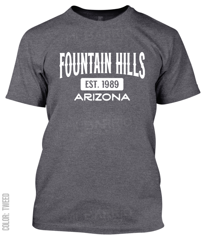 Fountain Hills, Arizona Athletic T-Shirt