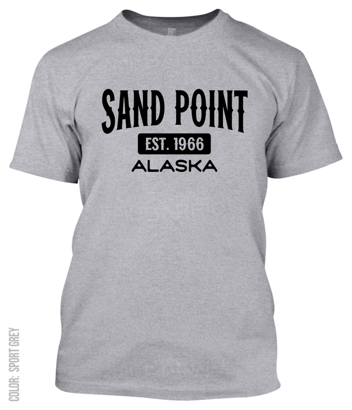 Sand Point, Alaska Athletic T-Shirt