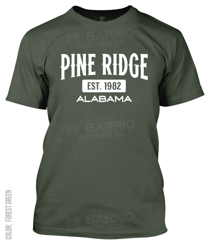 Pine Ridge, Alabama Athletic T-Shirt