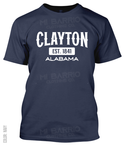 Clayton, Alabama Athletic T-Shirt