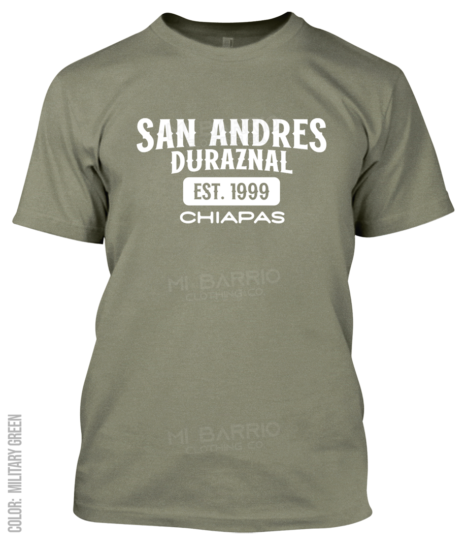 San Andres Duraznal, Chiapas Athletic T-Shirt