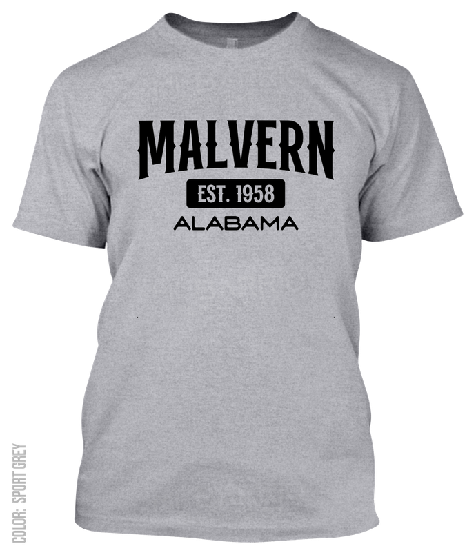 Malvern, Alabama Athletic T-Shirt