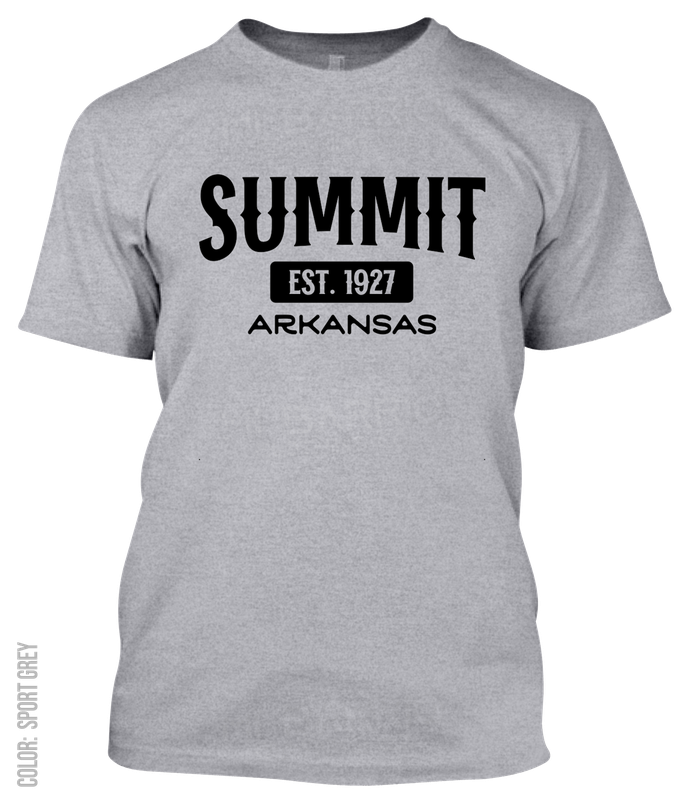 Summit, Arkansas Athletic T-Shirt