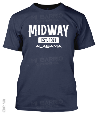 Midway, Alabama Athletic T-Shirt