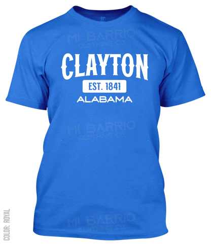 Clayton, Alabama Athletic T-Shirt