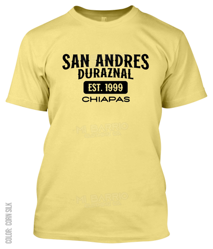 San Andres Duraznal, Chiapas Athletic T-Shirt