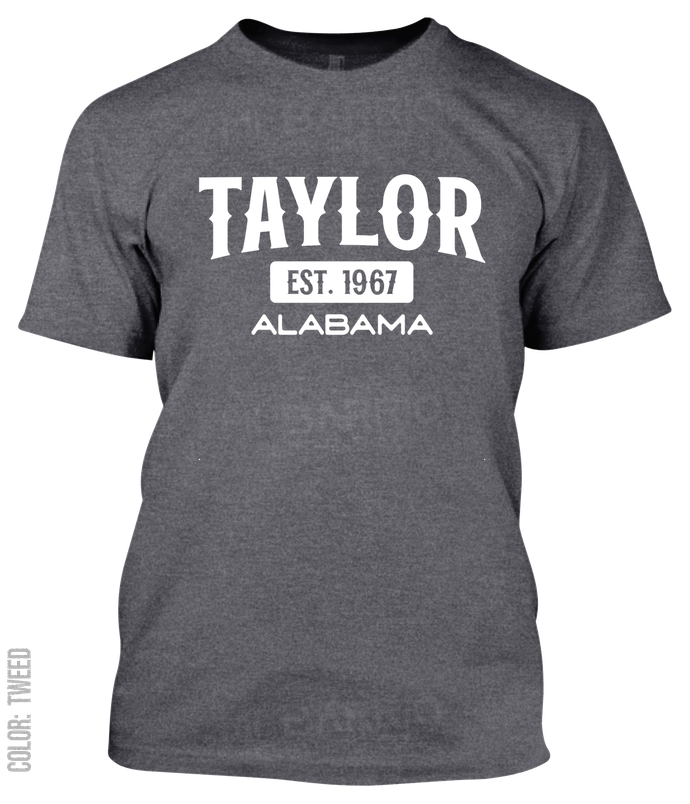 Taylor, Alabama Athletic T-Shirt