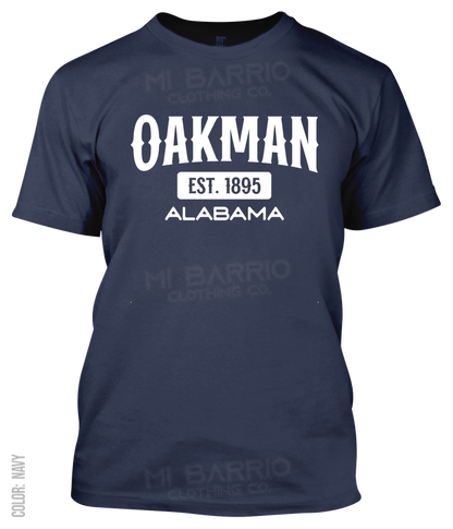 Oakman, Alabama Athletic T-Shirt