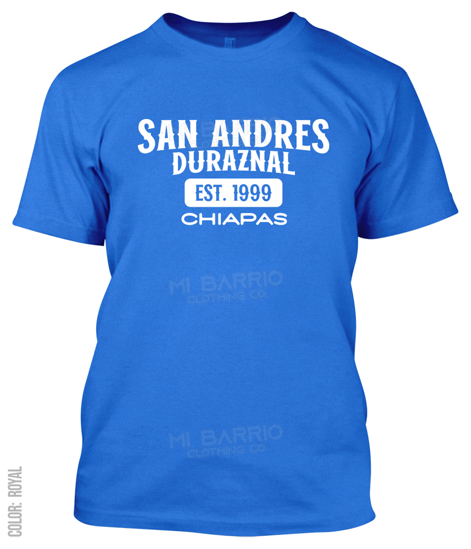 San Andres Duraznal, Chiapas Athletic T-Shirt