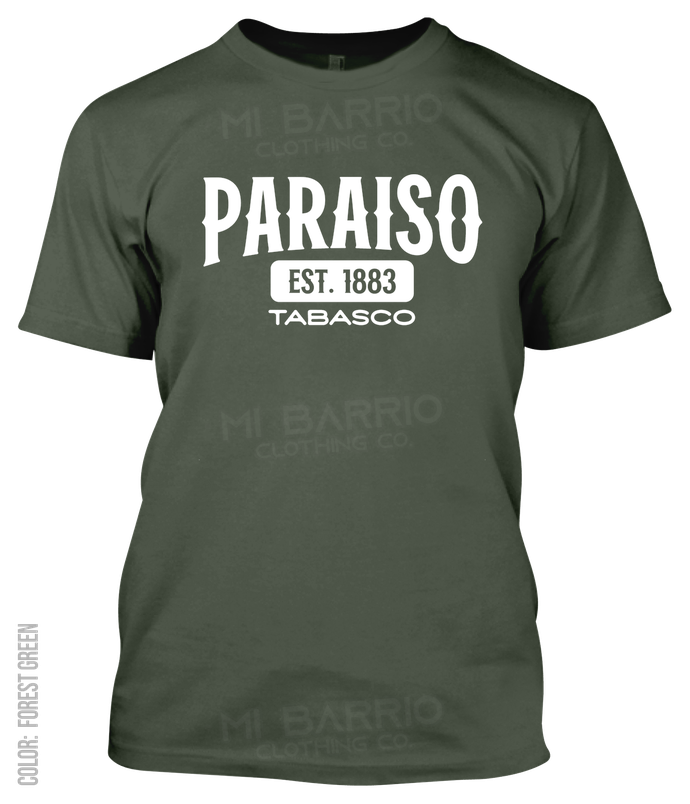 Paraiso, Tabasco Athletic T-Shirt