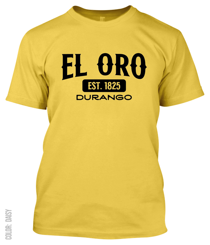 El Oro, Durango Athletic T-Shirt