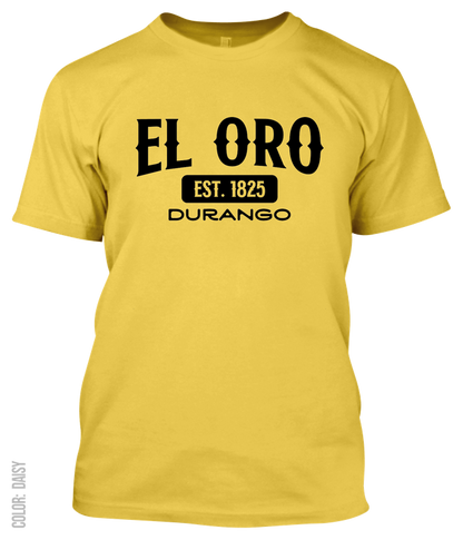 El Oro, Durango Athletic T-Shirt