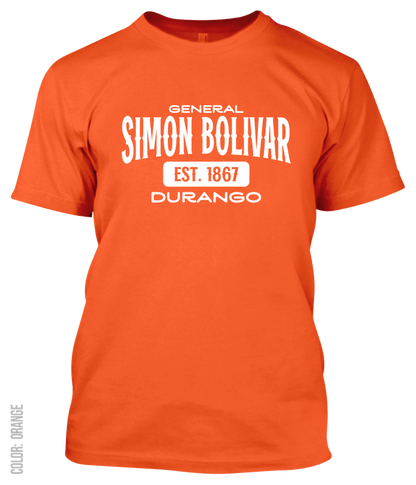 General Simon Bolivar, Durango Athletic T-Shirt