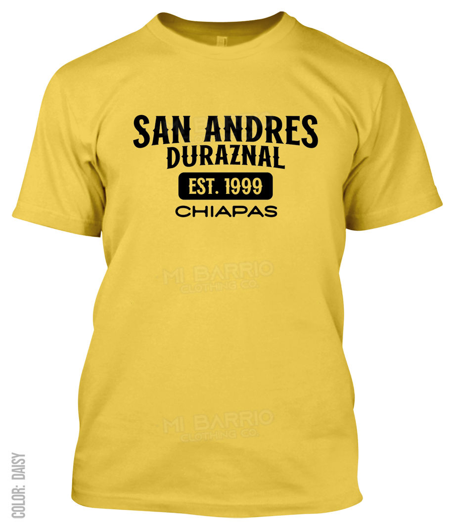 San Andres Duraznal, Chiapas Athletic T-Shirt