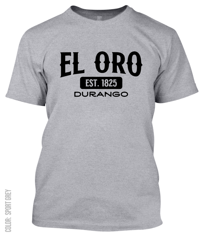 El Oro, Durango Athletic T-Shirt