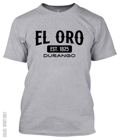 El Oro, Durango Athletic T-Shirt