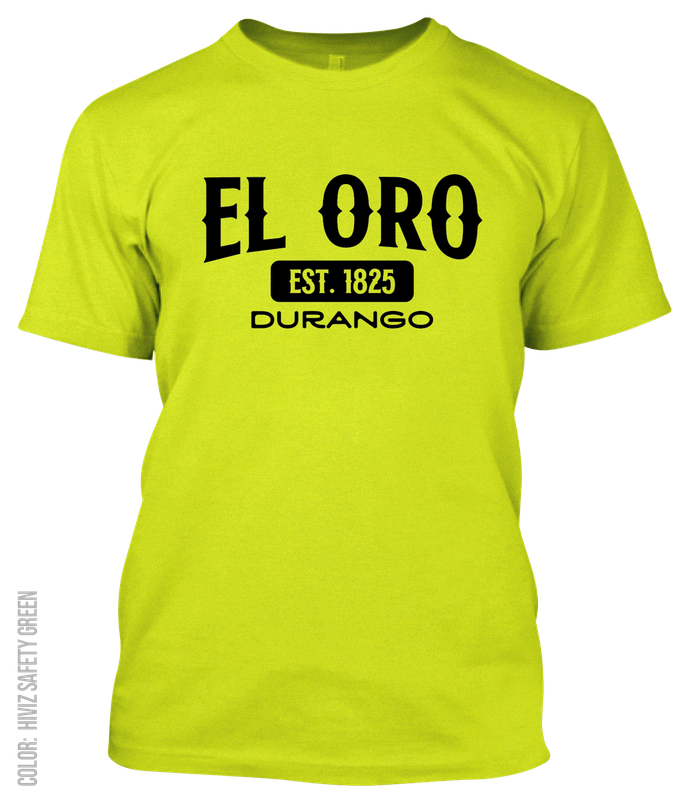 El Oro, Durango Athletic T-Shirt
