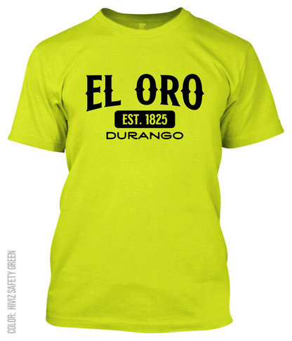 El Oro, Durango Athletic T-Shirt