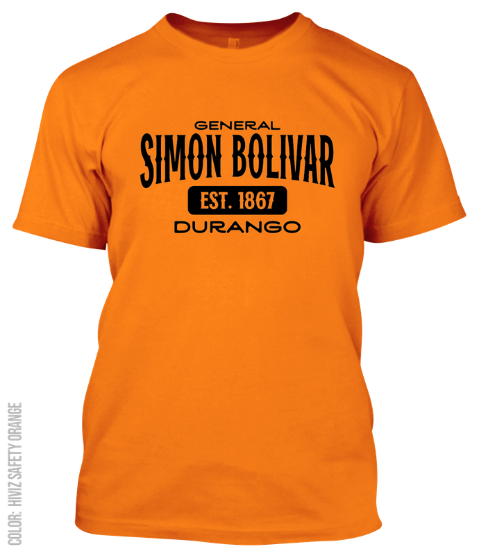 General Simon Bolivar, Durango Athletic T-Shirt
