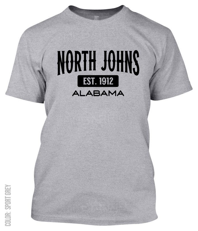 North Johns, Alabama Athletic T-Shirt