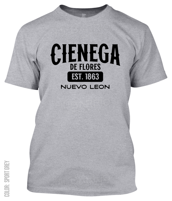 Cienega De Flores, Nuevo Leon Athletic T-Shirt