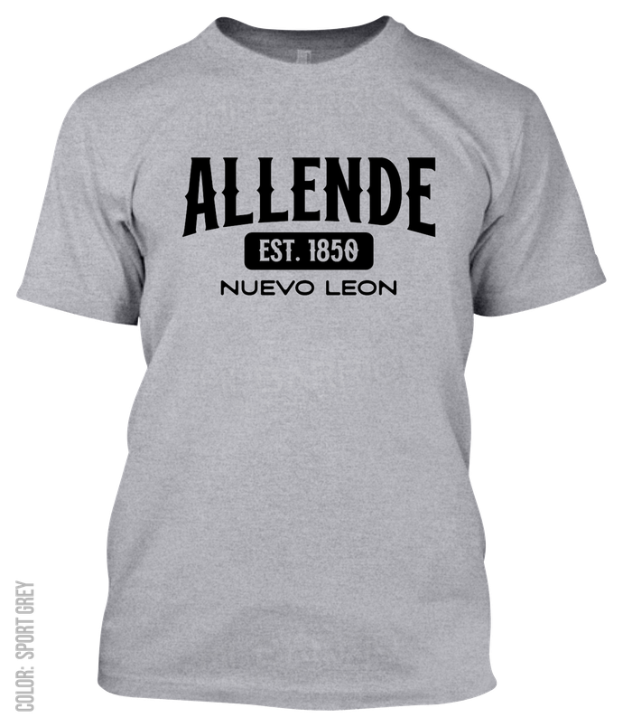 Allende, Nuevo Leon Athletic T-Shirt