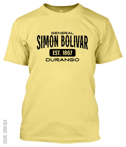 General Simon Bolivar, Durango Athletic T-Shirt