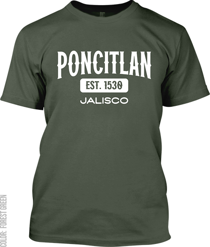 Poncitlan, Jalisco Athletic T-Shirt