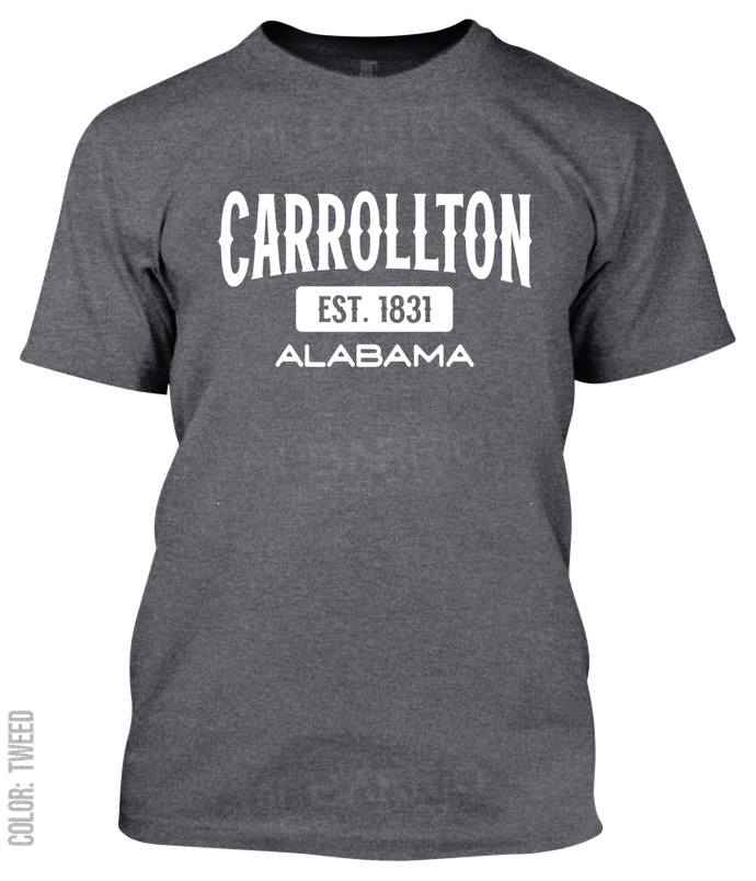 Carrollton, Alabama Athletic T-Shirt