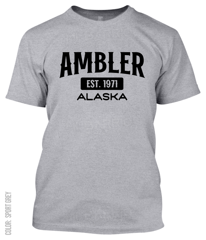 Ambler, Alaska Athletic T-Shirt