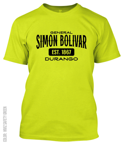 General Simon Bolivar, Durango Athletic T-Shirt