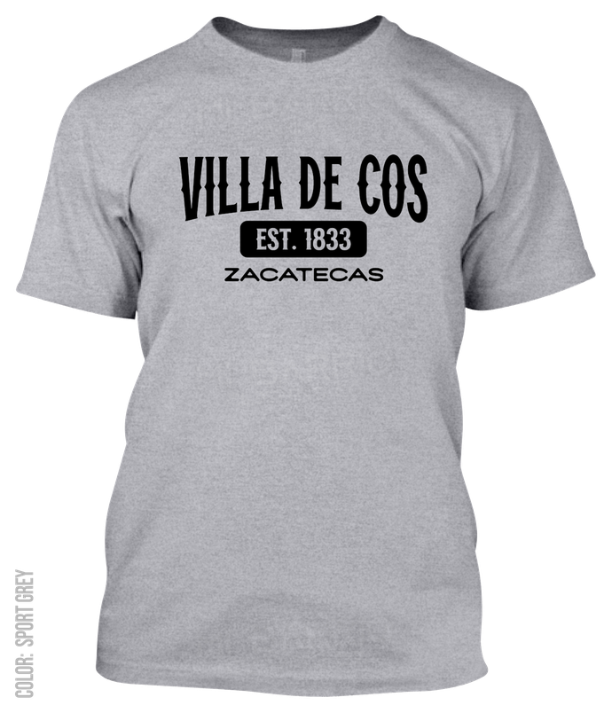 Villa De Cos, Zacatecas Athletic T-Shirt