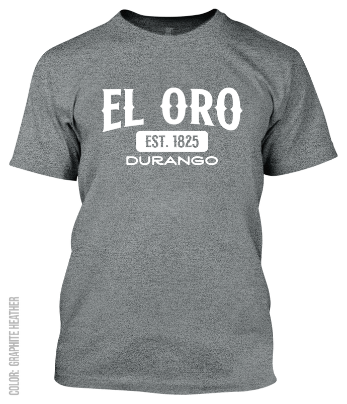 El Oro, Durango Athletic T-Shirt