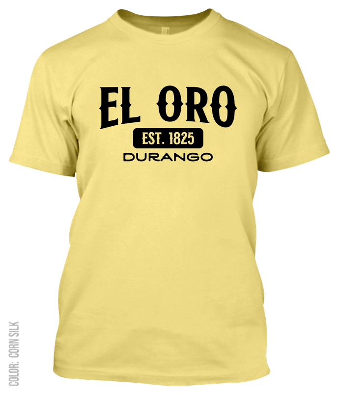 El Oro, Durango Athletic T-Shirt