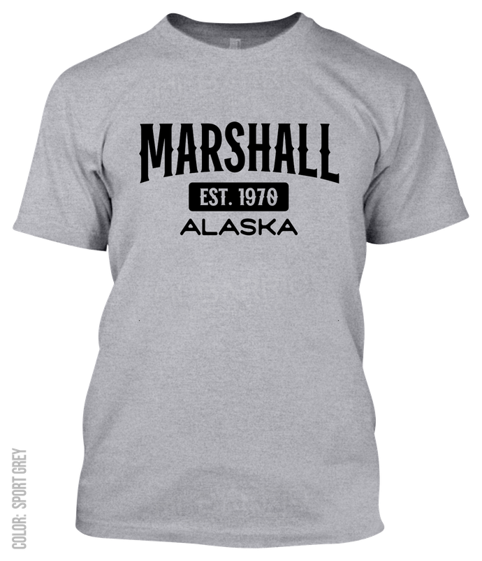 Marshall, Alaska Athletic T-Shirt