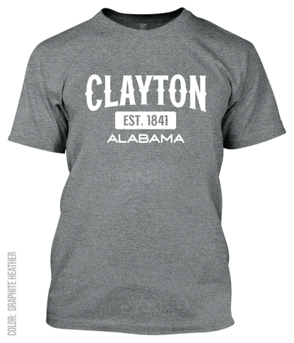 Clayton, Alabama Athletic T-Shirt