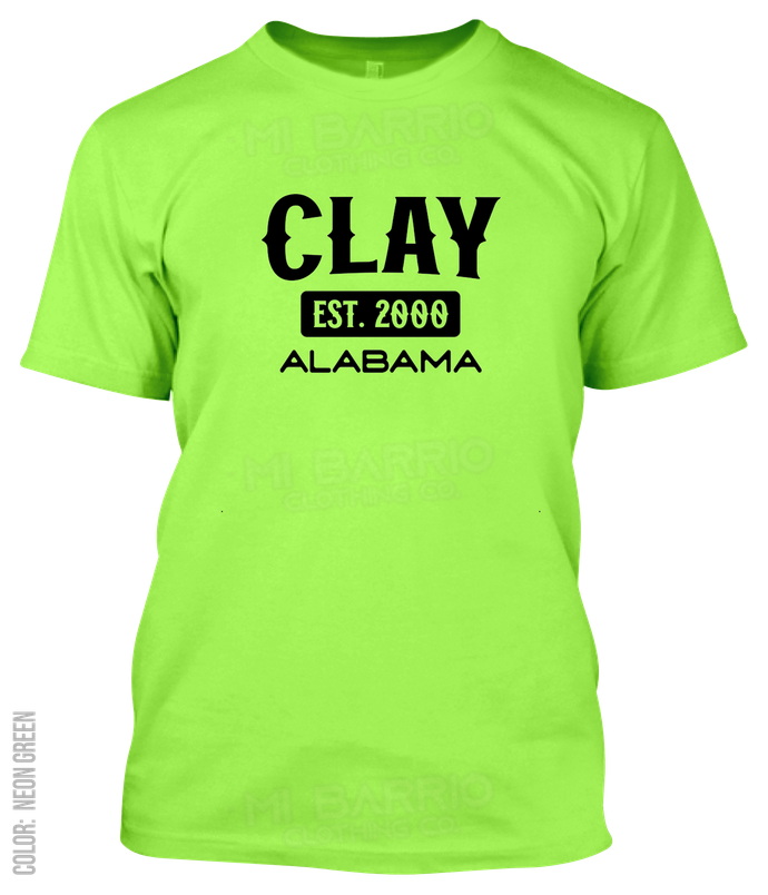 Clay, Alabama Athletic T-Shirt