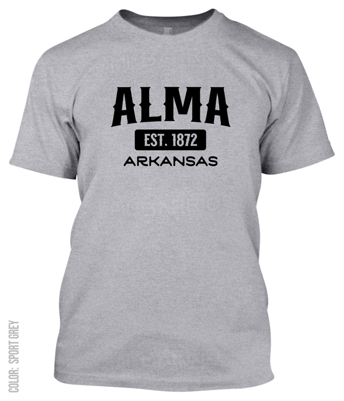 Alma, Arkansas Athletic T-Shirt