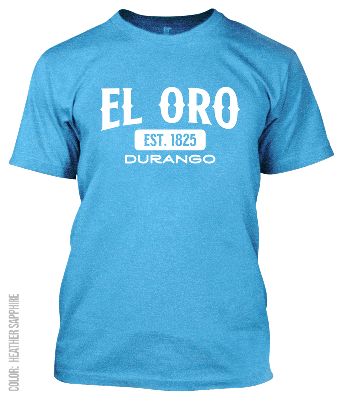 El Oro, Durango Athletic T-Shirt