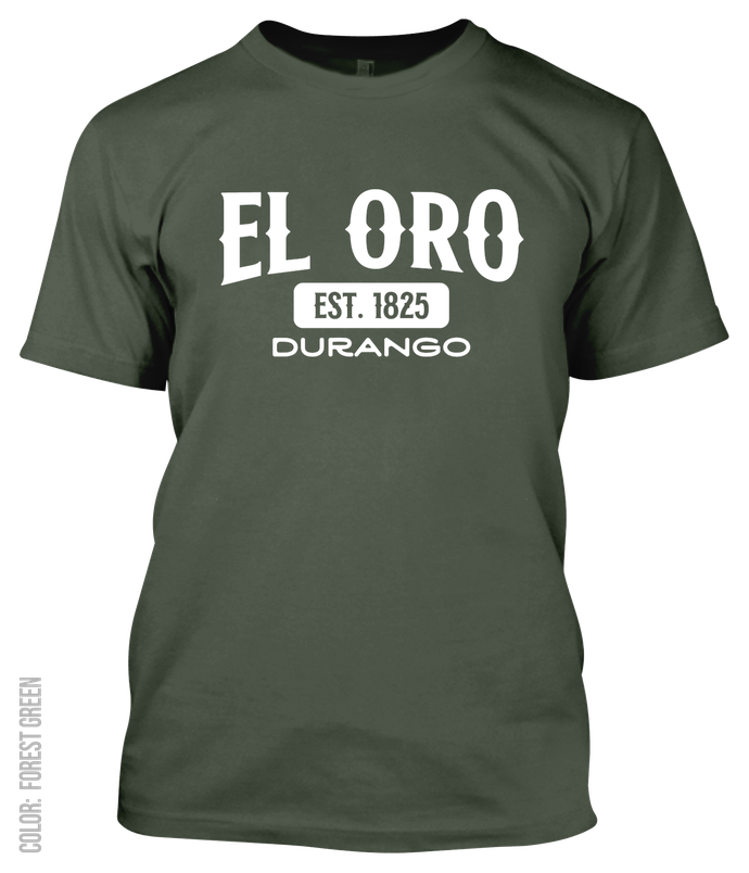 El Oro, Durango Athletic T-Shirt