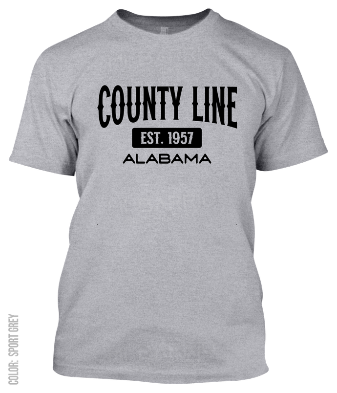 County Line, Alabama Athletic T-Shirt