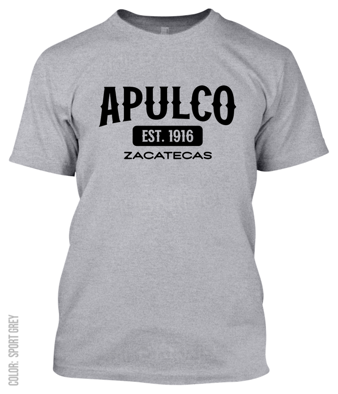 Apulco, Zacatecas Athletic T-Shirt