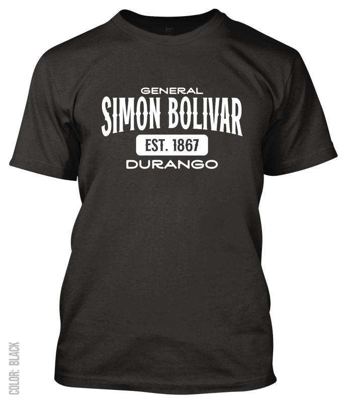 General Simon Bolivar, Durango Athletic T-Shirt